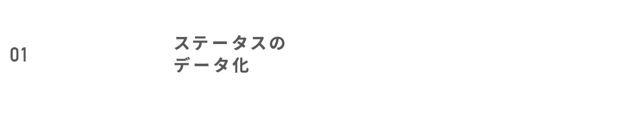 ステータスのデータ化